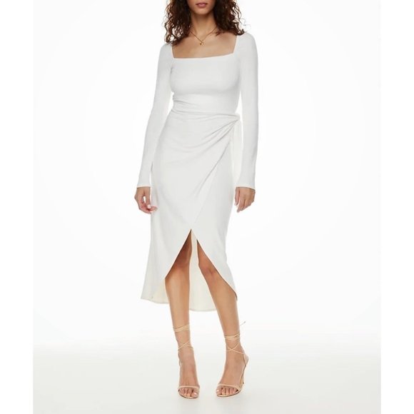 NWT Aritzia Wilfred Saturn Longsleeve Midi Dress - Picture 1 of 3